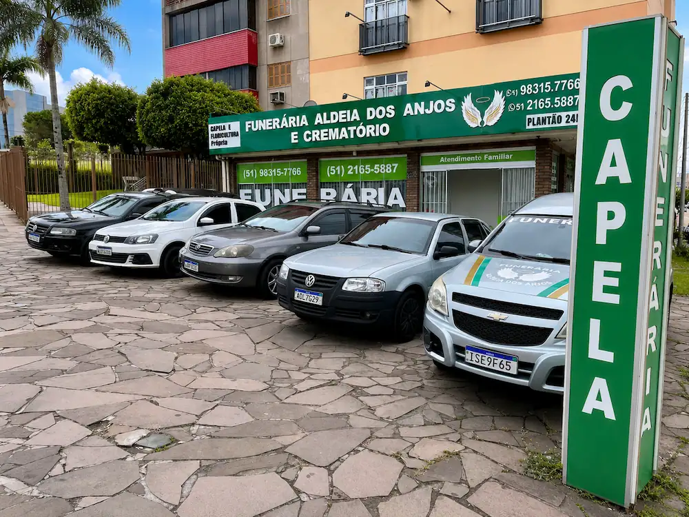 Fachada da Funerária Aldeia dos Anjos em Gravataí